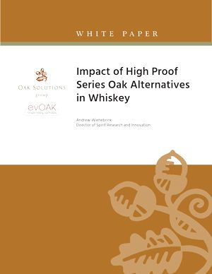 Impact of High Proof Series Oak Alternatives in Whiskey